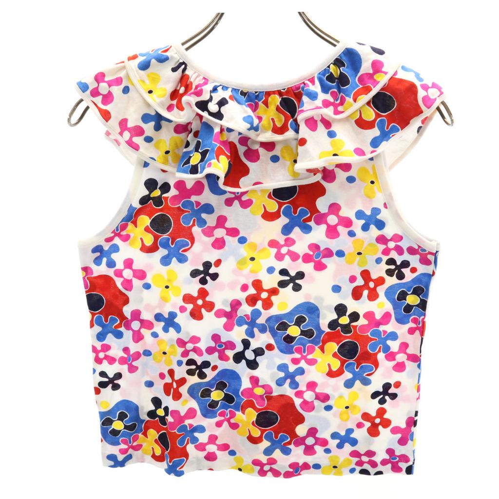 Yves Saint Laurent Unused Floral No Sleeve T-shirt 140 Tagged Kid's Used