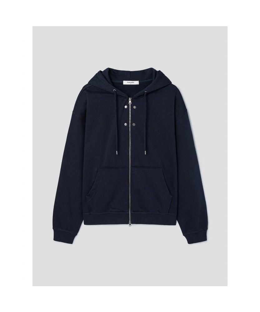 8seconds Color Block Stitch Detail Hoodie Full Zip Navy