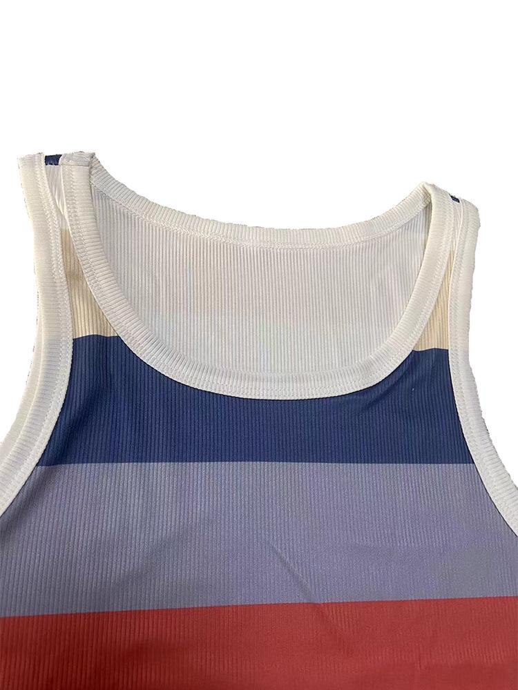 Elegant Spring & Summer Women's Ribbed Tank Top Style Bodycon Dress - Comfortable, Casual, Solid Color