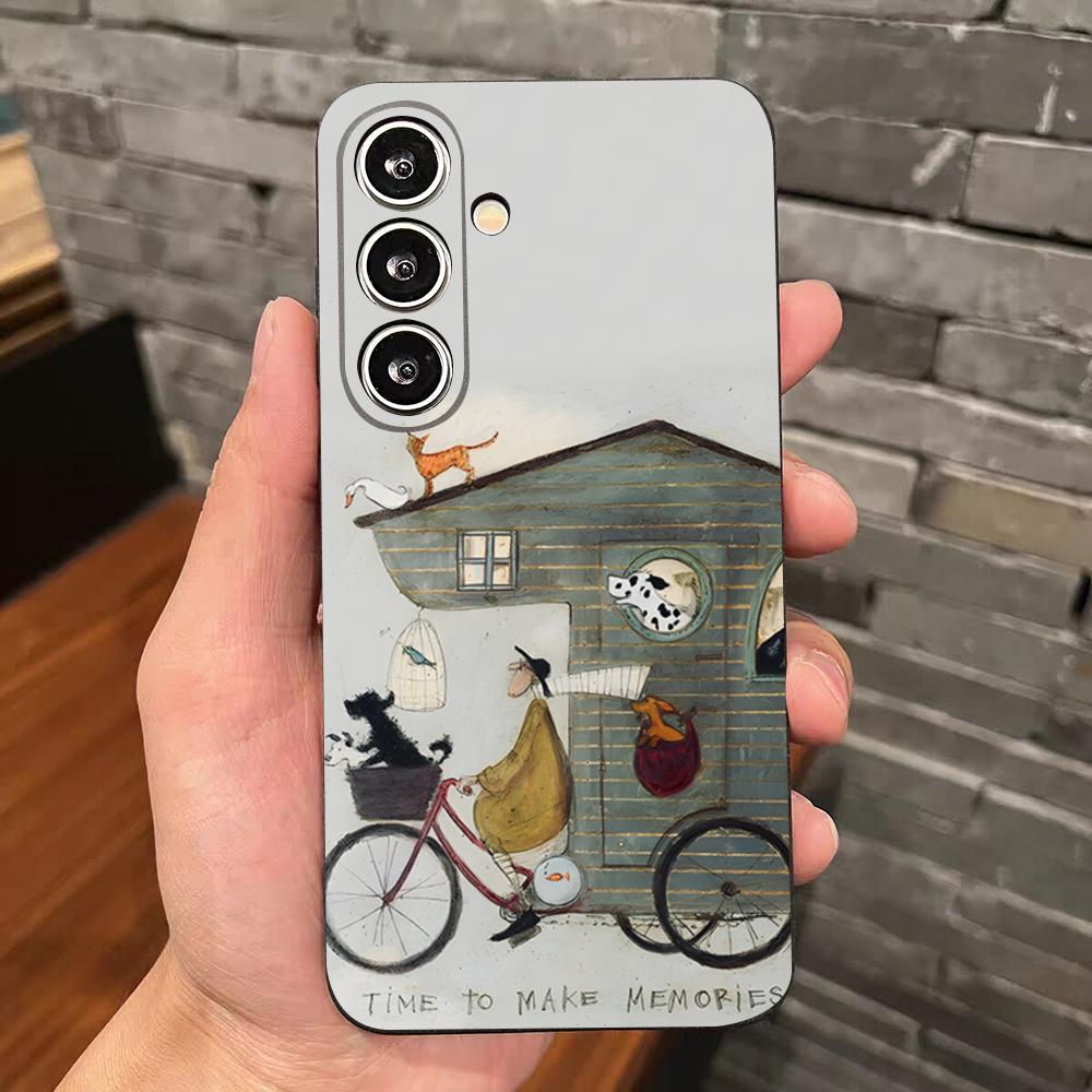 Sam Toft Art Abstract Landscape Phone Case For Samsung S26 S25 Edge S24 S23 S22 S21 S20 Ultra Plus Fe Galaxy Silicon Cover