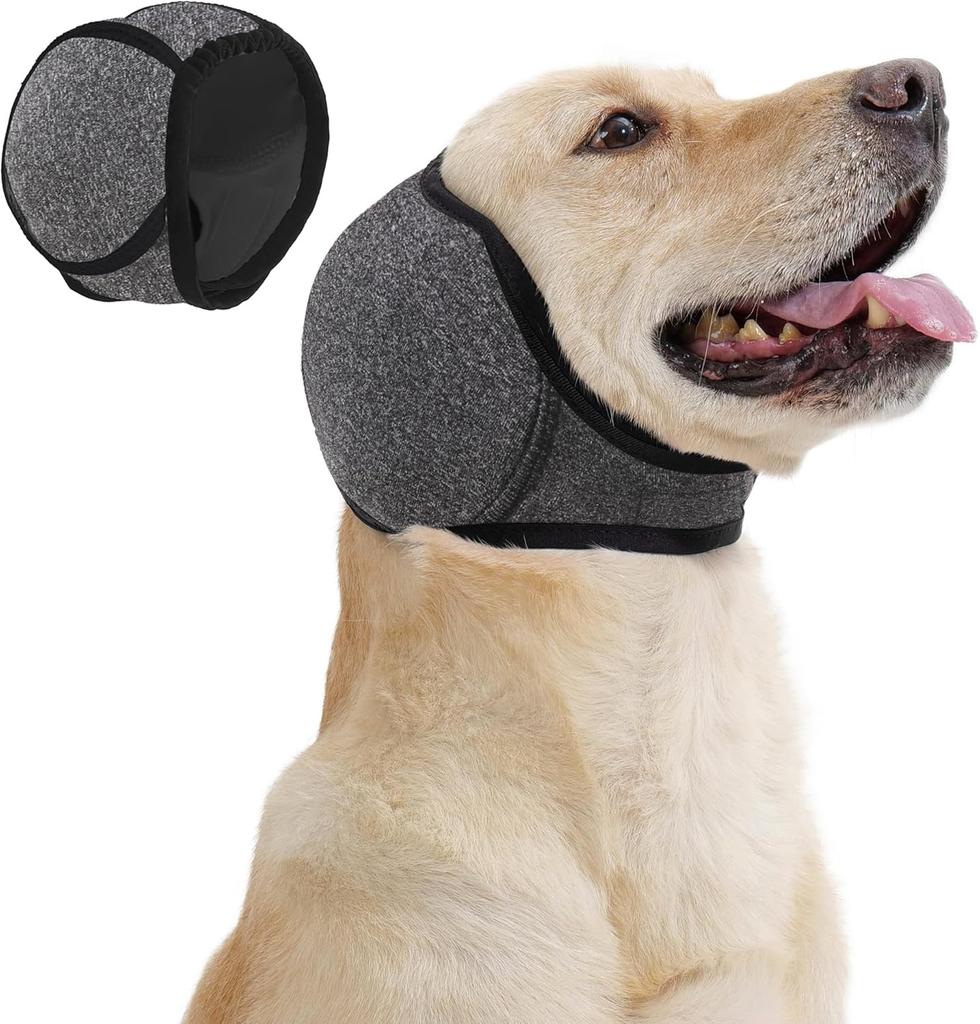Dog Ear Muffs for Noise Cancelling Anxiety Relief Calming Aid During Grooming Bath Force Dry Head Shake Prevention Pet Safety