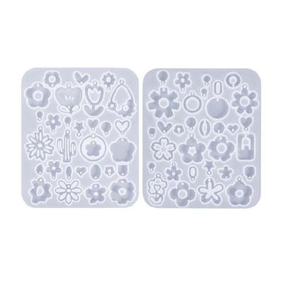 Silicone Tools/Flower Shaped Earring Epoxy Mold Handmade Earring Pendant Mold for Craft Enthusiasts Jewelry Making Tool