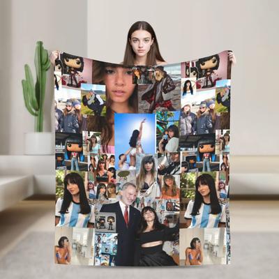 3D A-Aitana Spanish Singer Warm Soft Blanket Picnic Plush Bedding Throws Street Trend Bedroom Flannel Bedspread Sofa Bed Cover