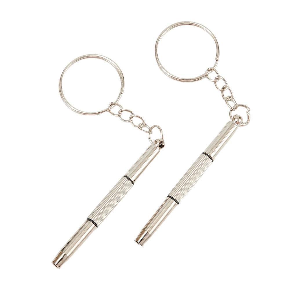 2 szt. Mini 3w1 Śrubokręt Okulary Telefon Zegarek Narzędzie do naprawy śrub Brelok Breloczek