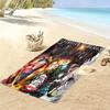 Dynamic Demon Slayer Art beach towel Outdoor camping Portable for travel quickdrying swim towel swim Absorbent bath towel Comfort printing