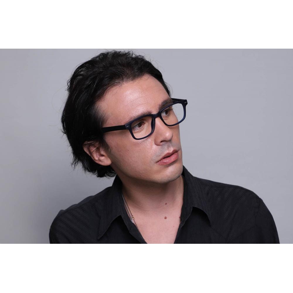 Full Rim Rectangle Blue Smartbuy Collection Quinn  Cp156e Fashion Unisex Eyeglasses