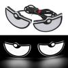 LED Lights for Car Dynamic 2Piece Waterproof Vehicle Accessories Car Windshield LED Eye Lights Motorcycle Auto Decoration Lights