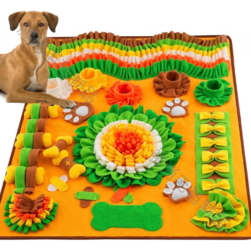 Large Snuffle Mat Dogs - Interactive Scent Training Toy Plush Pet Enrichment Pad 100x80cm