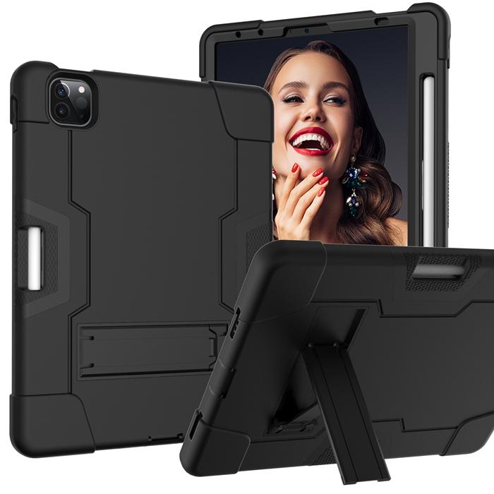 Defender Case for iPad Pro 11 Inch 2018 /2020 /2021 Heavy Duty Shockproof Rugged Armor Tablet Cover + Pencil Holder Kickstand