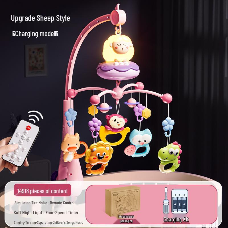 Musical Rotating Baby Bedside Ornament: 0-1 Year Crib Rattle