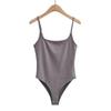 Solid Color U-Neck Spaghetti Strap Jumpsuit - New European American Slimming Tank Top for Women