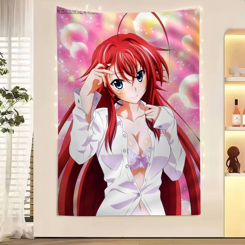 Anime High School DxD DIY Sticky Colorful Tapestry Wall Hanging Bohemian Wall Tapestries Mandala Wall Art Decor