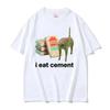 Cursed Cat Funny Meme T Shirt Men Women's Fashion Humor Short Sleeve T Shirts Male High Quality Cotton T-shirt Tops