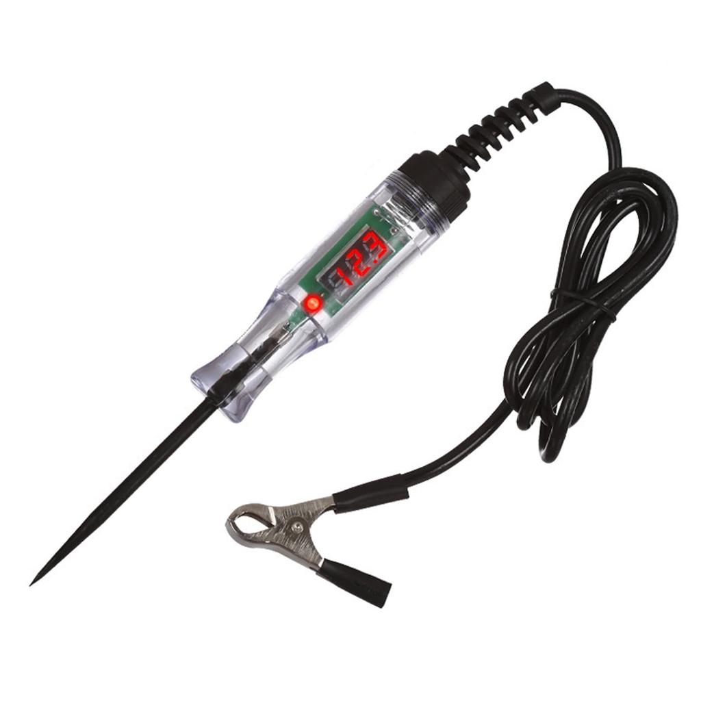 FineGood Car Circuit Voltage Tester Digital Electricity Tester DC 3-48V Compatible LED Display Track