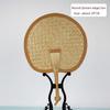 Portable Summer Fan, New Style, Old-Fashioned, Compact, Hand-Woven, Lightweight, Travel-Friendly, for Women, Outdoor, Children, Hand-Cranked Small Fan