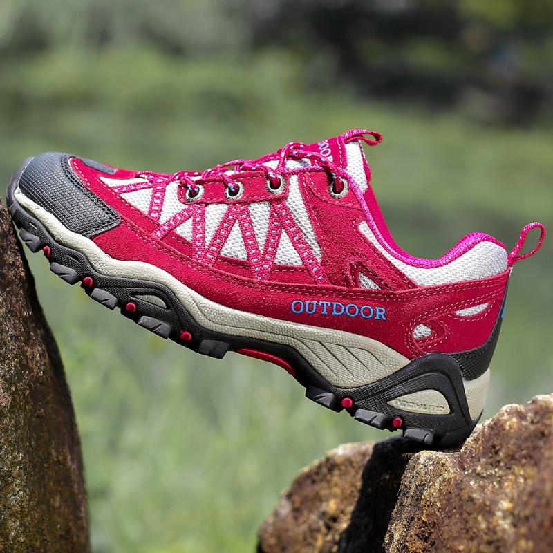 Wanderschuhe Herren Frühling Herbst und Winter rutschfest und abriebfest Outdoor-Sportschuhe Wanderschuhe wasserdicht Klettern atmungsaktiv Paar mehr