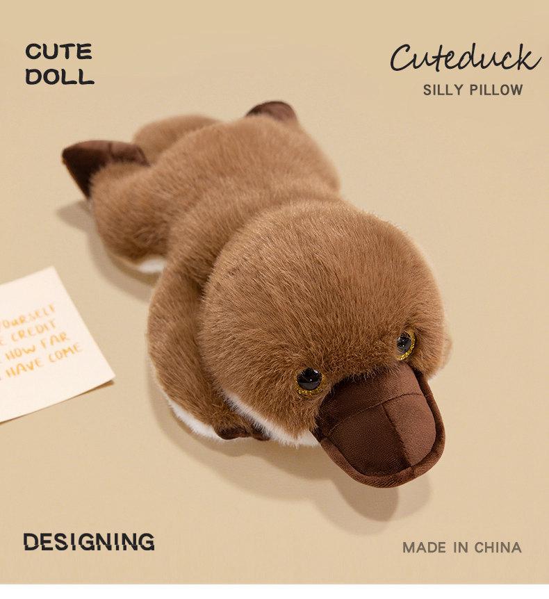 Cross-Border Platypus Plush Toy - Soft Pillow & Backrest for Kids