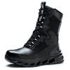 Indestructible Work Boots Men Steel Toe Shoes  High-Top Boots Anti Puncture Non Slip Work Shoes Wear-resisting Safety Shoes