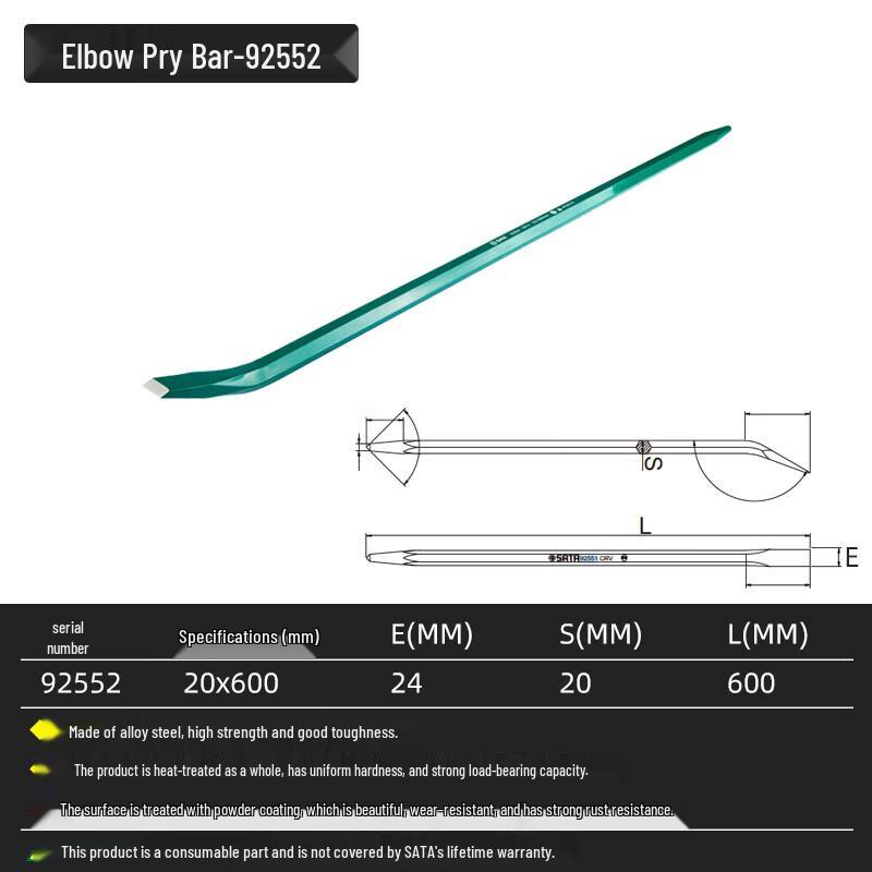 SATA 92552 Bent Pry Bar