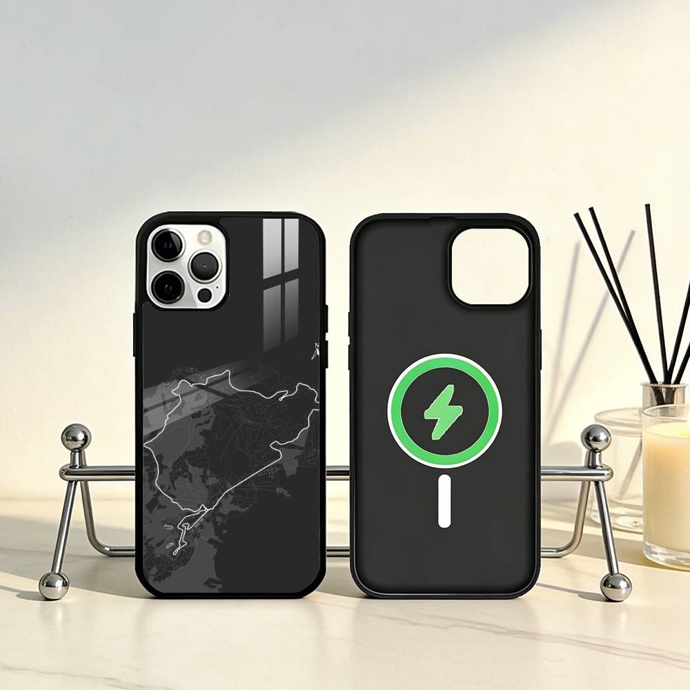 N-Nurburgring Sport Car Cool Phone Case For iPhone17,16,15,14,13,12,11 Plus,Pro Max Magnetic For Magsafe Wireless Charging