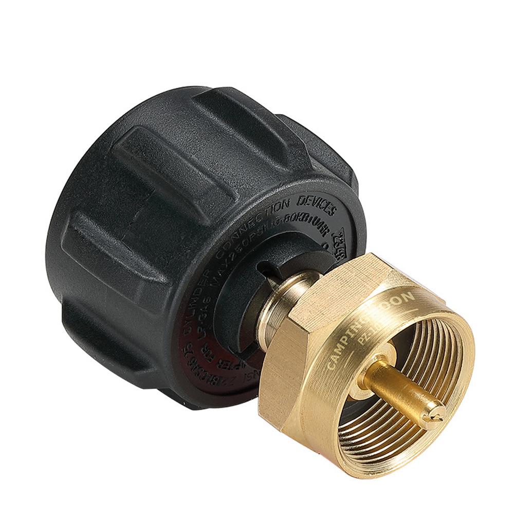 QCC Furnace To Propane Gastank Adapter Outdoor Camping Picnic Stoves Accessory Brass Connector for