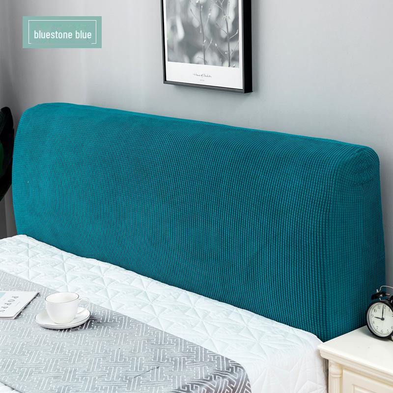 European-Style Elastic Dust-Proof Bed Head Cover – Universal Fit, Soft Protective Cover for Wooden Bed Headboards