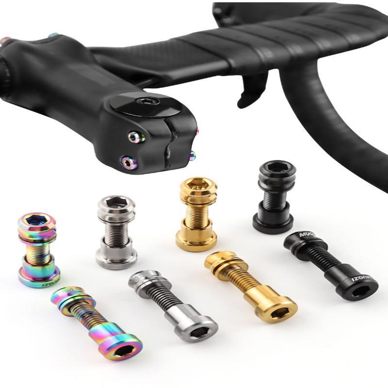 1/2Pcs Titanium Bolt M5X17Mm M5X19Mm Bicycle Nut Titanium Alloy Stem Bolts Road Folding Bike Screw Accessories
