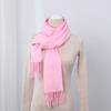 Big Red Scarf Korean Style Women's Winter Imitation Cashmere Thickened All Match Warm Shawl Solid Color Dual Use