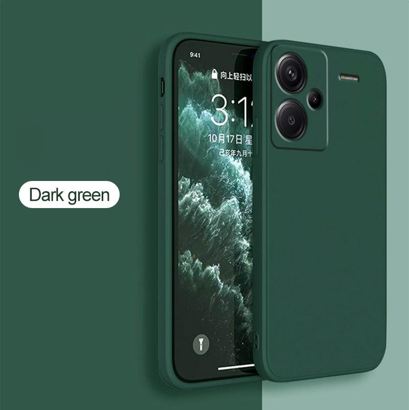 Für Redmi Note 13 Pro Plus Hülle Quadratische Flüssigsilikon Handyhülle Für Xiaomi Redmi Note 13 Note13 Pro Note13Pro Plus Weiche Rückseite