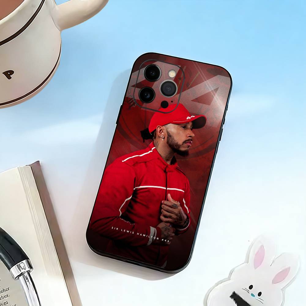 44 L-Lewis H-Hamilton Phone Case Silicone Soft For IPhone 17 16 15 14 13 12 11 X XR Plus Pro Max Plus