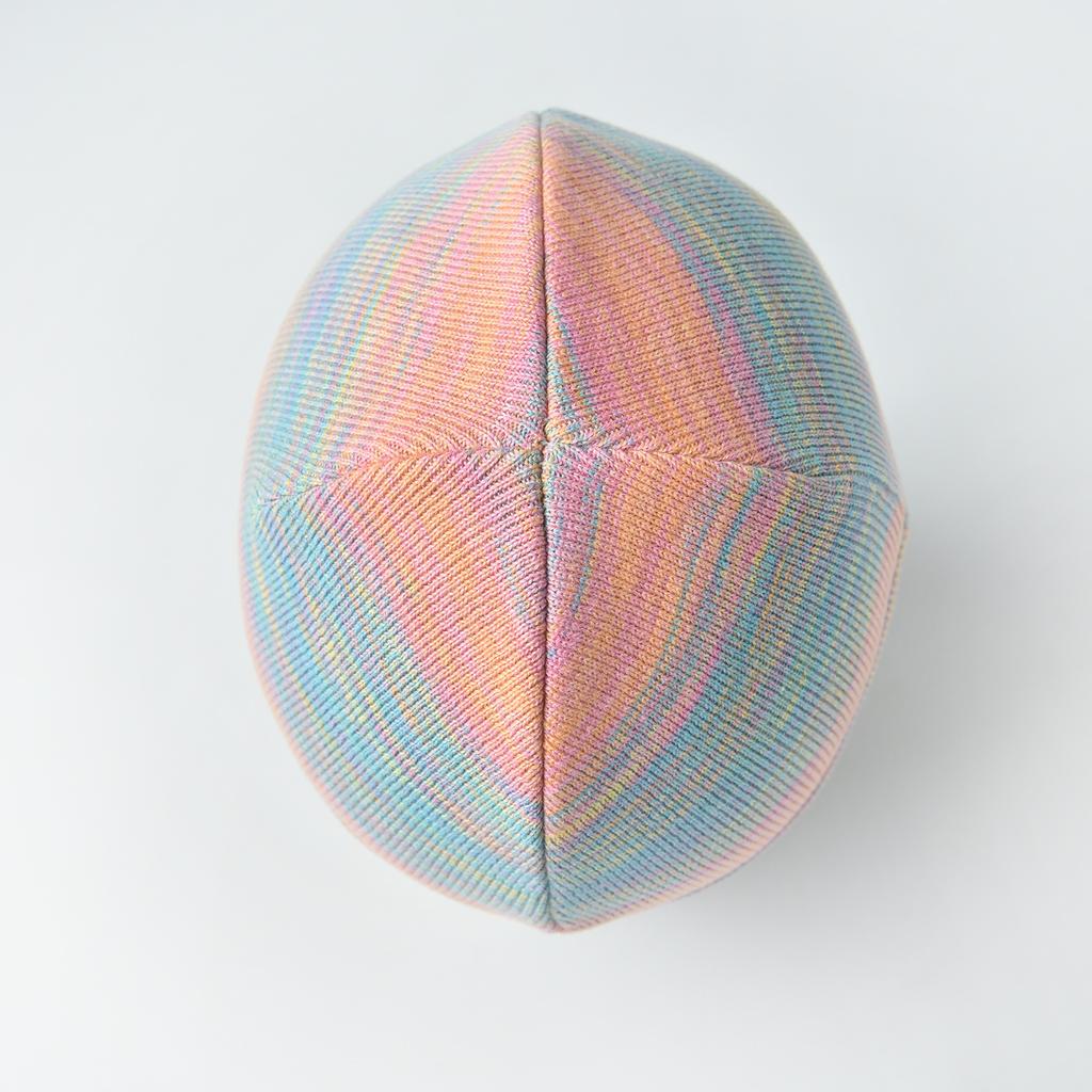 New 100% pure cotton knitted hat, men's and women's autumn and winter versatile wool hat, bag head warm and cold hat