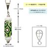 Venetiansk Lampwork Pärla Antika Pärlor SILVER925 Hänge Halsband Millefiori Venetianska Handelspärlor Halsband 50cm Antika Pärlor Etniskt Mönster Botaniskt