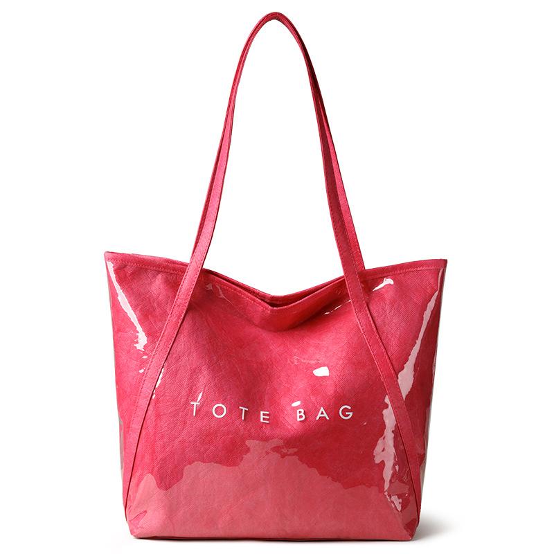 

Винтажная повседневная женская минималистичная сумка-тоут cm розы красного