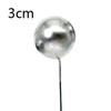 Gold & Silver Ball Cake Decoration Set, 3cm Beads for Dessert Table Decor