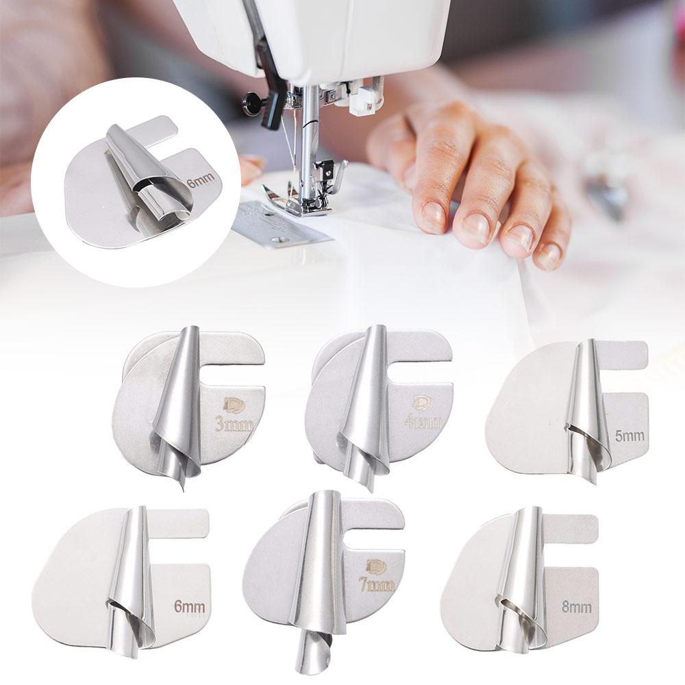 Steel Sewing Rolled Hemmer Foot 3mm-8mm Hemming Puller High Quality Narrow Rolled Hem  Home
