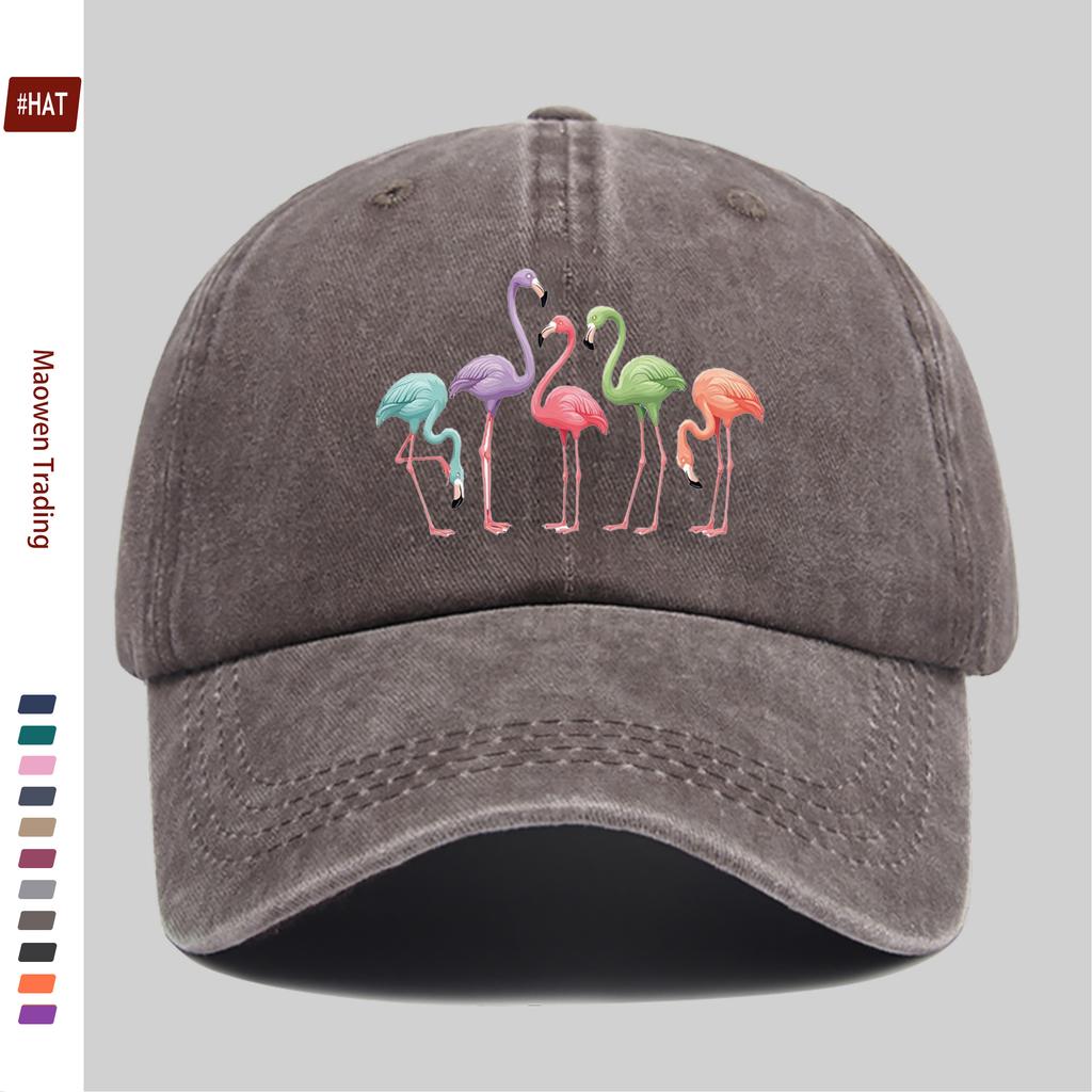 Pc Stück Bunte Flamingo-Print Trucker-Kappe Verstellbare Snapback-Kappe mit Flamingo Leicht Geeignet für Männer Frauen für