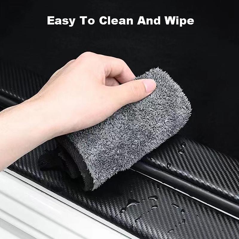 Carbon Fiber Car Sticker Protector Strip Auto Door Sill Waterproof Protect Film For Ford ST Fiesta Focus Edition Car KUGA Mondeo