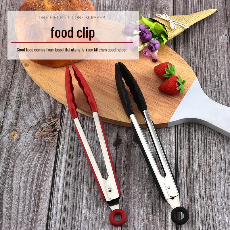 Stainless Steel Silicone Food Tongs