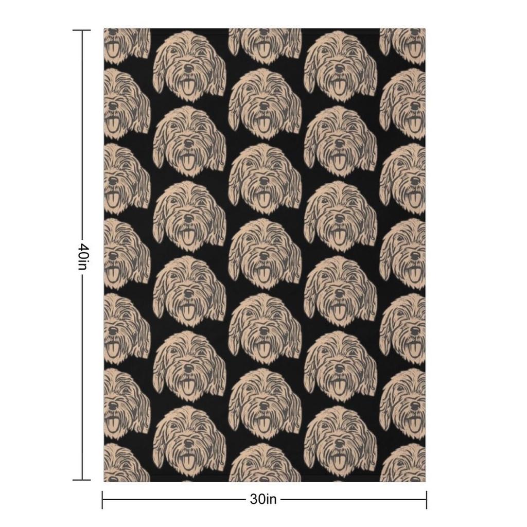 Verrückter Cockapoo Überwurf Decke Fellig Weich Betten Bett Dekorative Sofa Decken