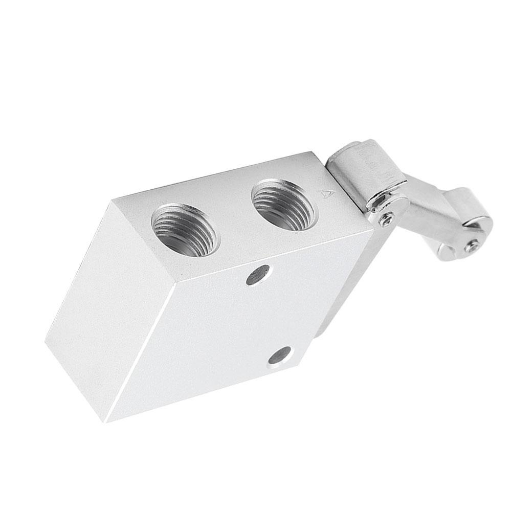 PT 14 Thread Roller Type Mechanical Pneumatic Valve 2 Position 3 Way