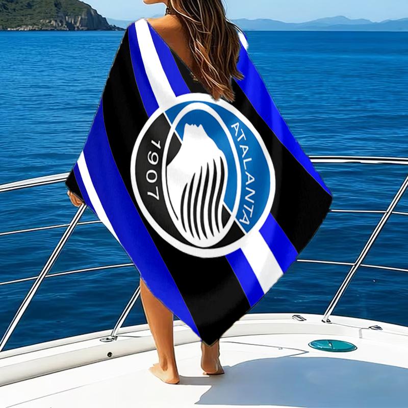 Football Atalanta Beach Towel - Soft, Absorbent Microfiber, Lightweight, Ideal for The Beach, Parties, Travel, Camping fan gifts