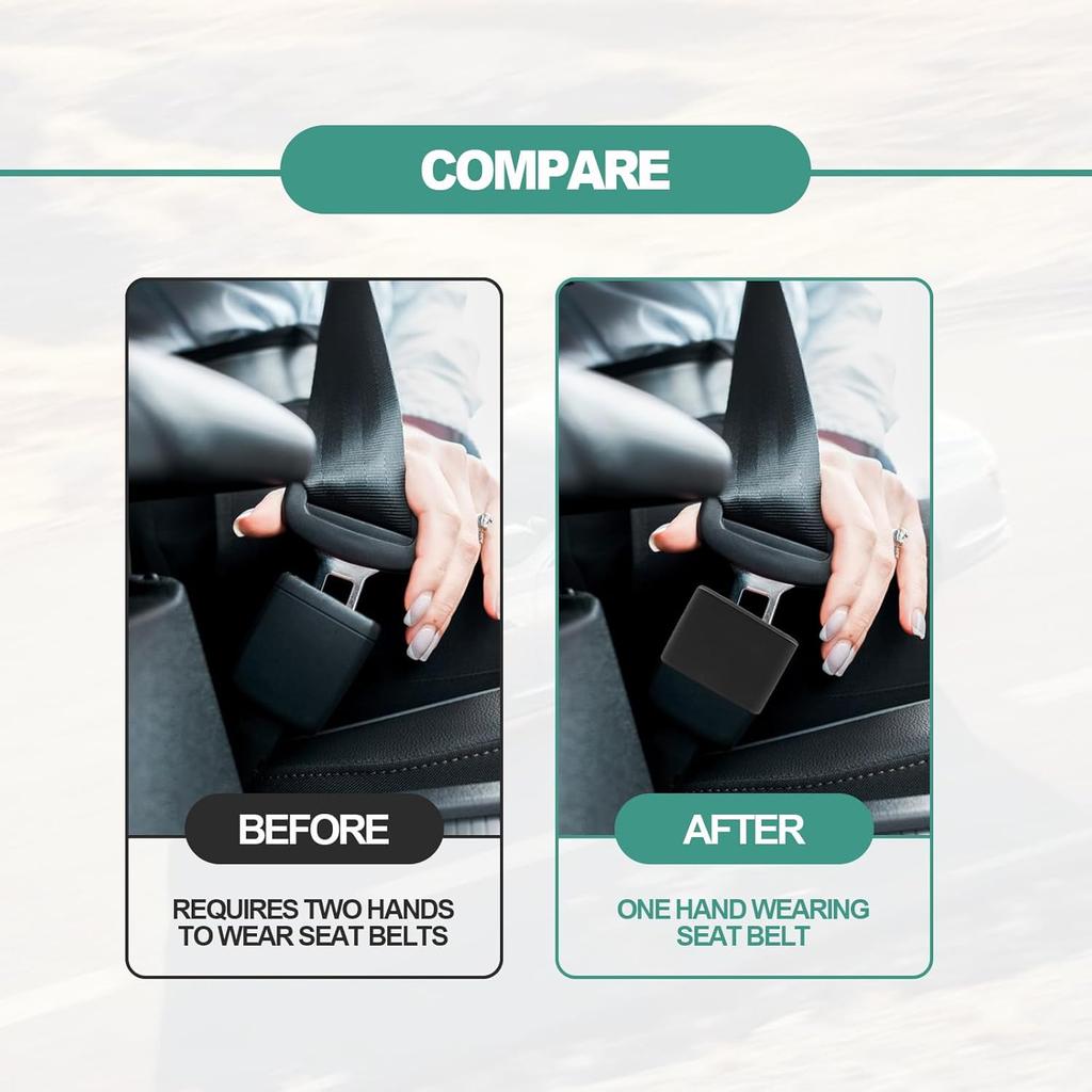 2 Pack Silicone Belt Buckle Holder-Easy Access to The Buckles of Rear Seats, Suitable for children and passengers with special needs, Car Accessories