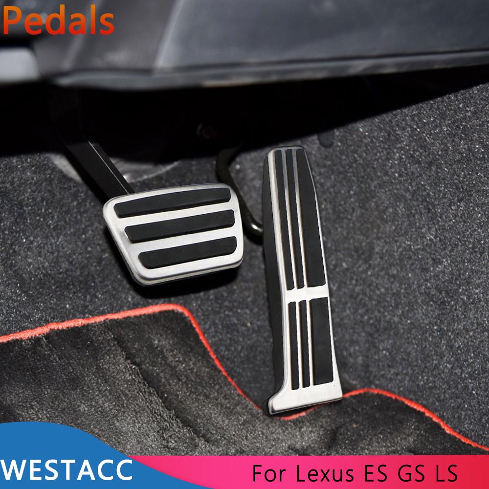 Car Pedals for Lexus ES 2018- GS 200t 300h 2016- LS 460 350 500 2016- Gas Brake Rest Pedal Covers