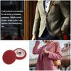 10pcs Fabric Cloth Covered Button 15mm Metal Round Sewing Buttons, Red/Caramel/Deep Blue/Yellow/Purple