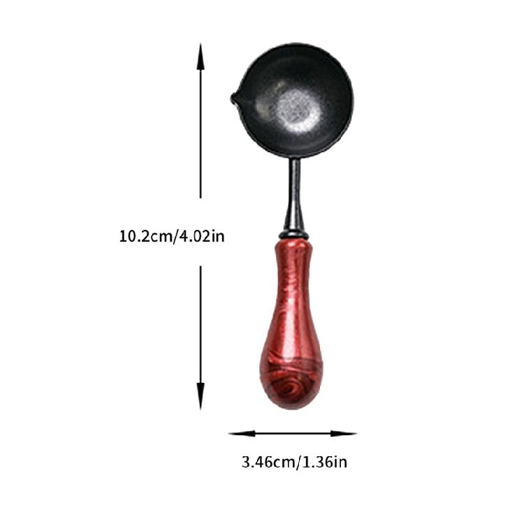 Wax Sealing Stamp Melting Spoon Fine Texture for Seal Stamp Lover Envelope Craft