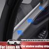 For Lexus NX 200 250 260 350 350H 450H -2025 Rubber Car Window Sealing Strip Soundproof Car Decoration Modification Parts