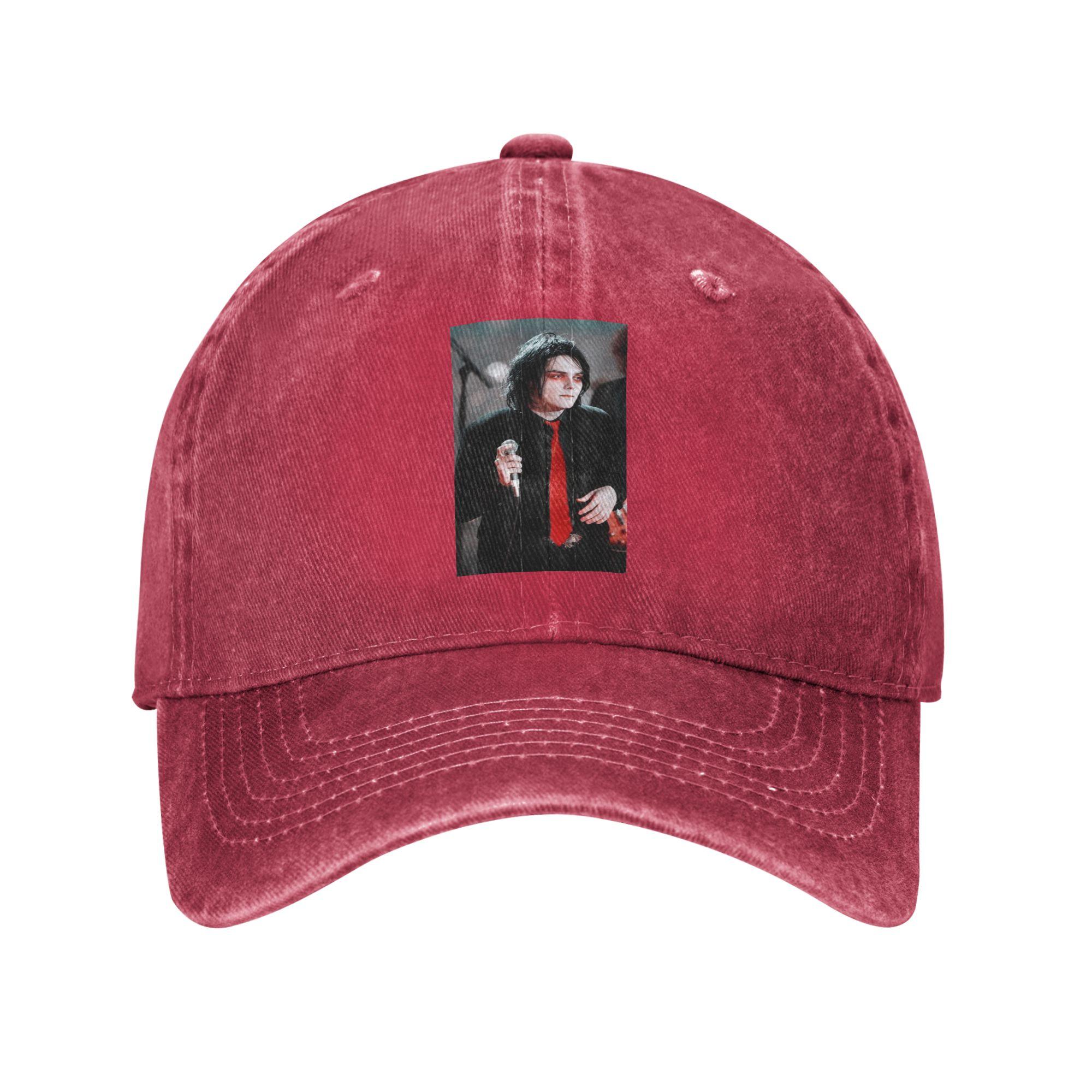 Gerard Way MCR Baseball Caps Fashion Denim Hats Outdoor Adjustable Casquette Sports Baseball Cowboy Hat for Unisex Women One Size
