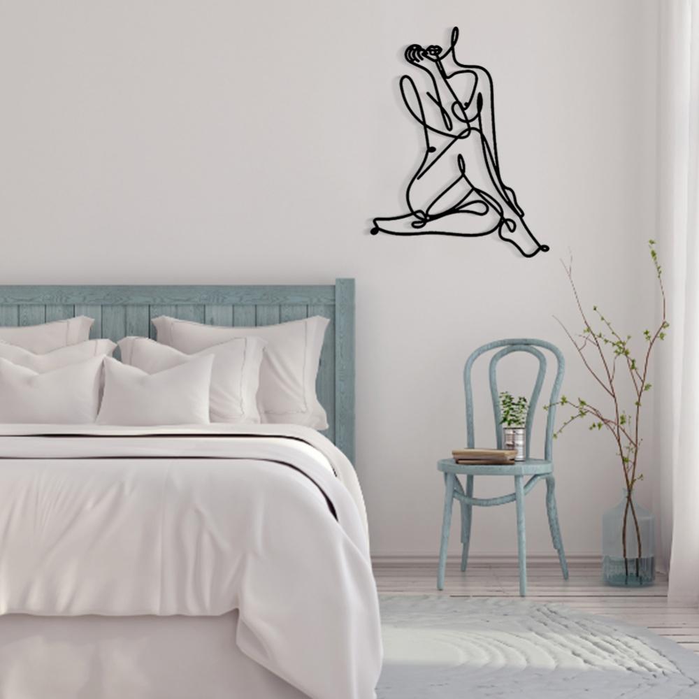 Veggkunstdekor Minimalistisk Kvinnekropp for Soverom Bad Stue
