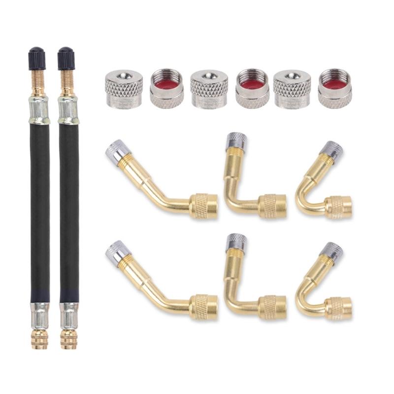 Rallonges Flexibles pour Valves de Pneus, Jeu de Rallonges pour Pneus de Véhicules, Voitures et Camions