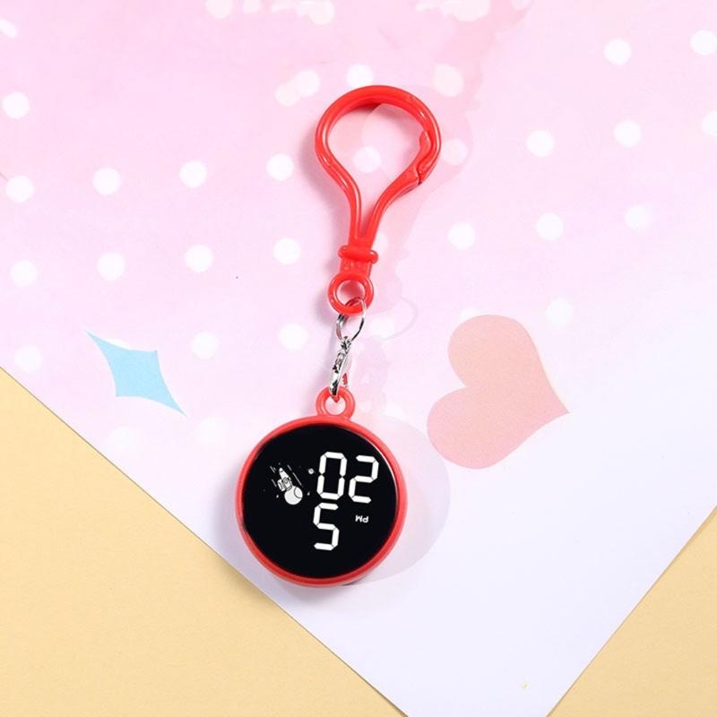 LED Electronic Wristwatch With Date Display Electronic Hanging Watch Keychain Pocket Watch Digital Clock